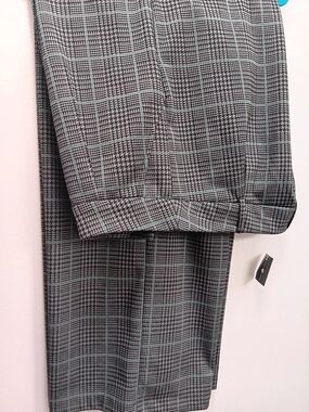 Ashley Stewart Black and Gray Wide Leg Pants